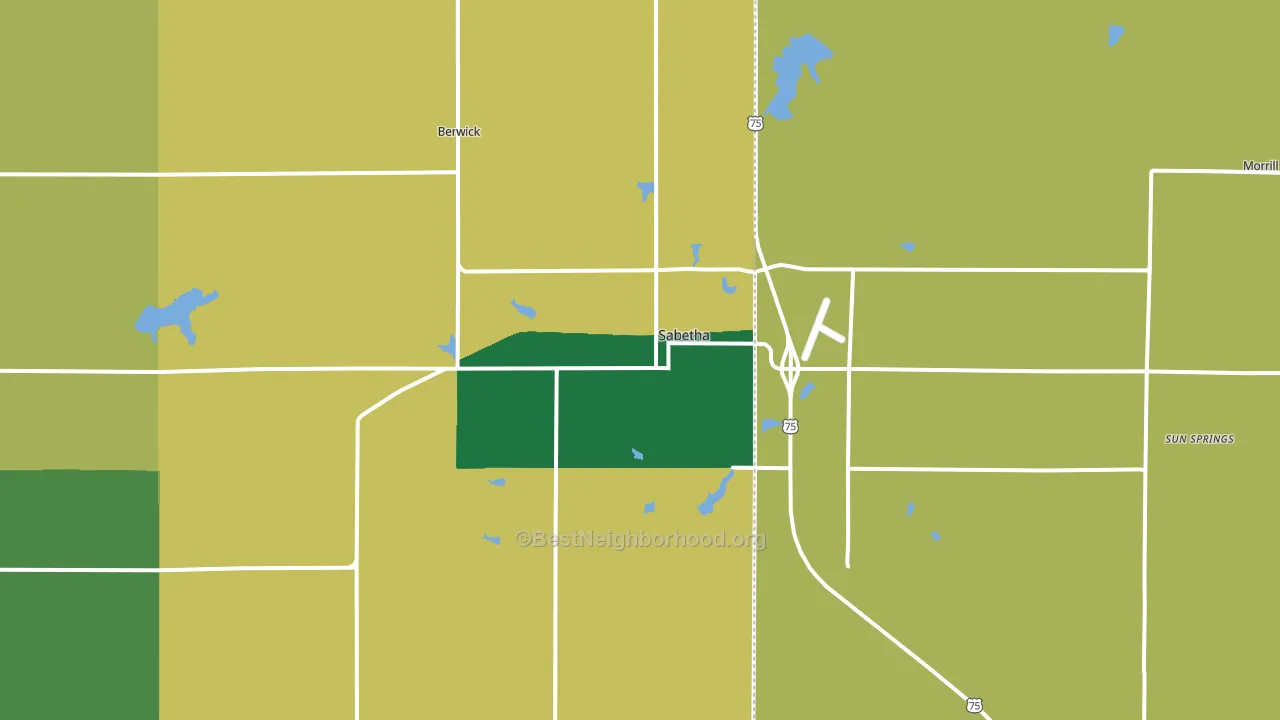 66534, KS block-group voter-turnout map
