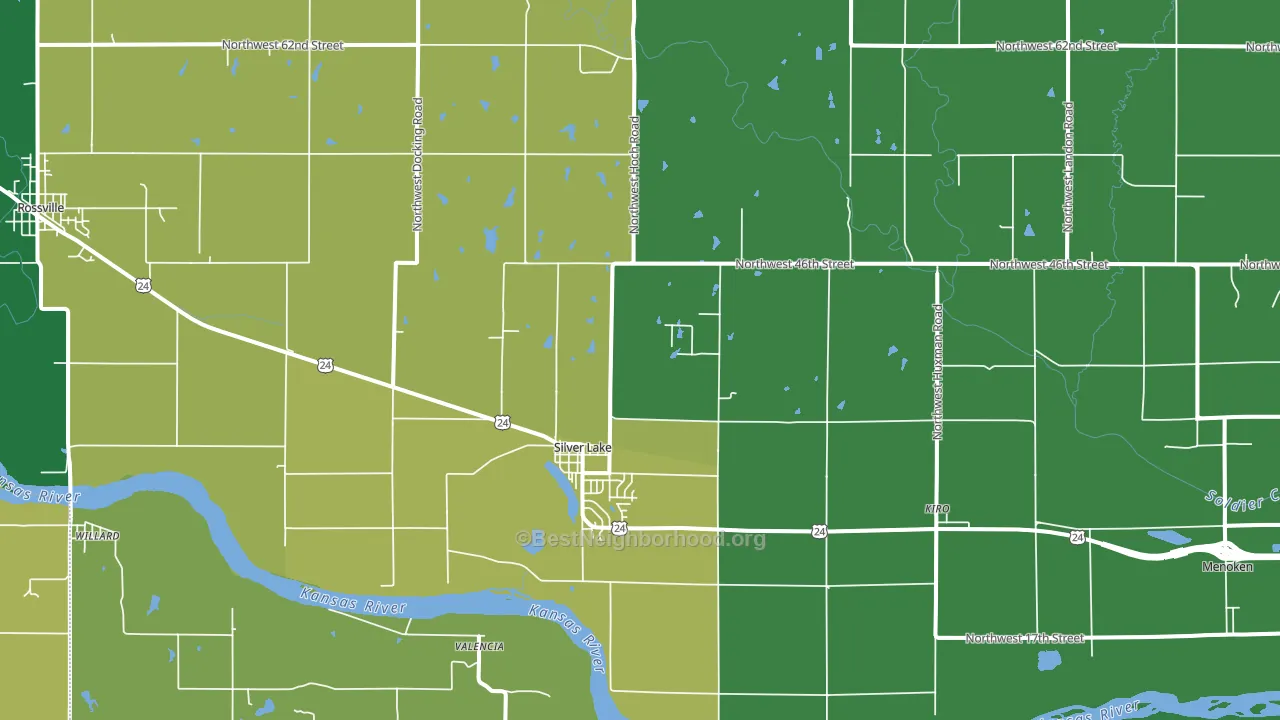 66539, KS block-group voter-turnout map