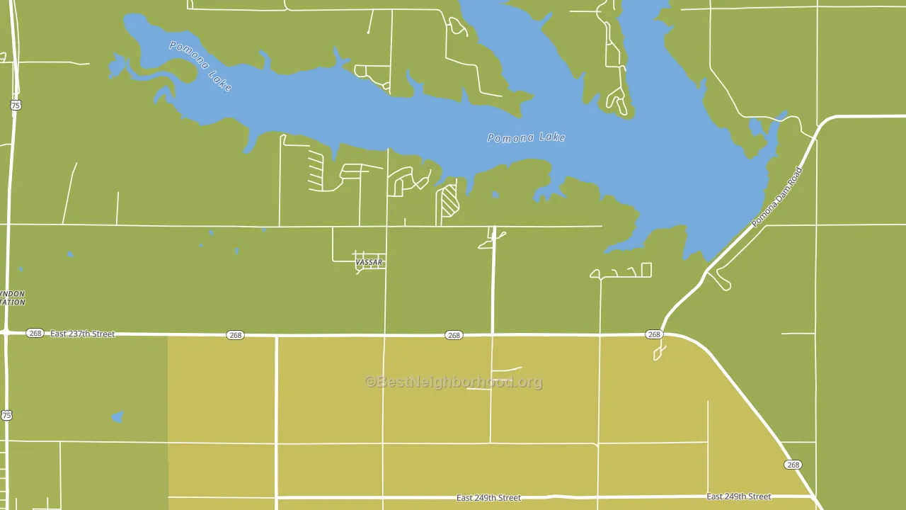 66543, KS block-group voter-turnout map