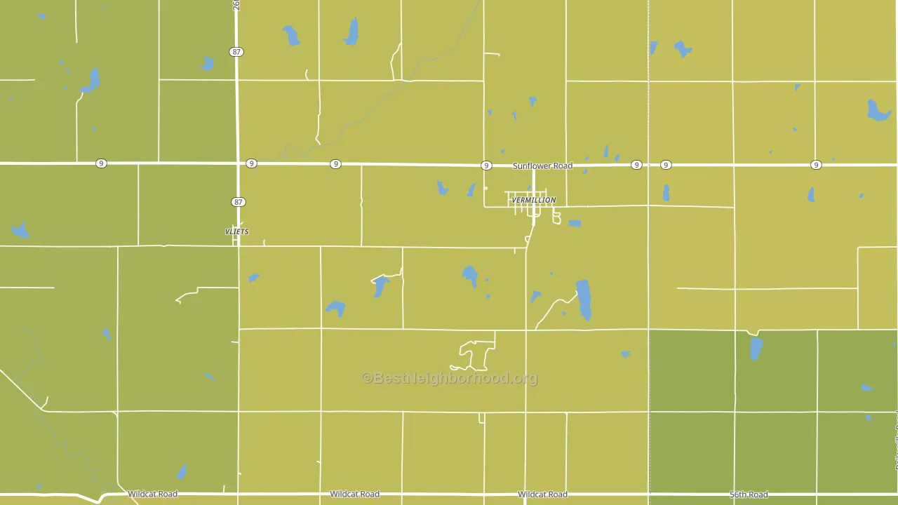 66544, KS block-group voter-turnout map