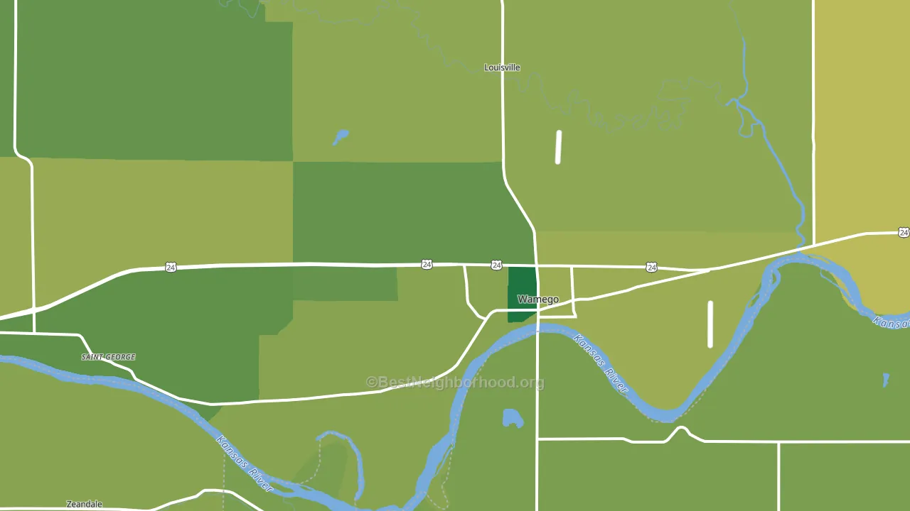 66547, KS block-group voter-turnout map