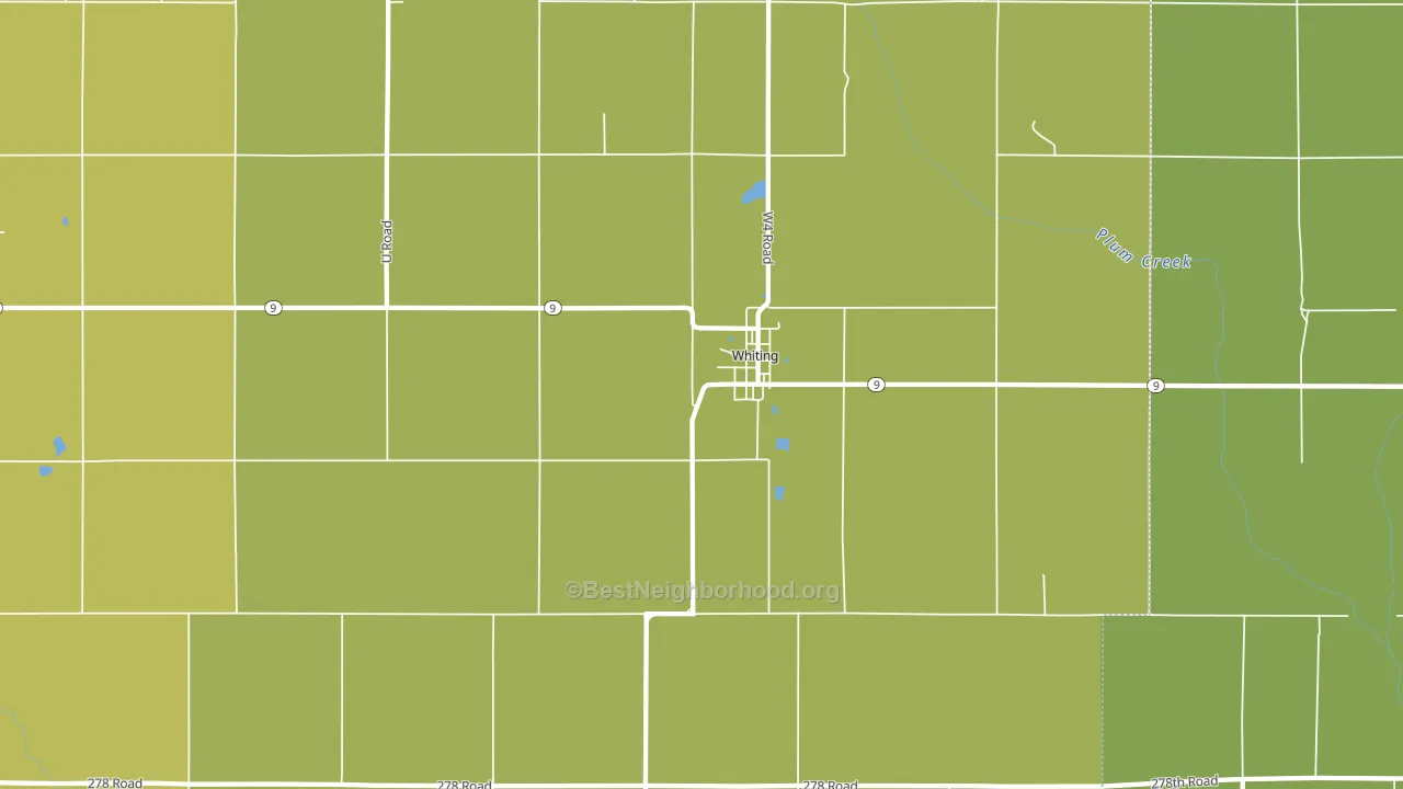 66552, KS block-group voter-turnout map