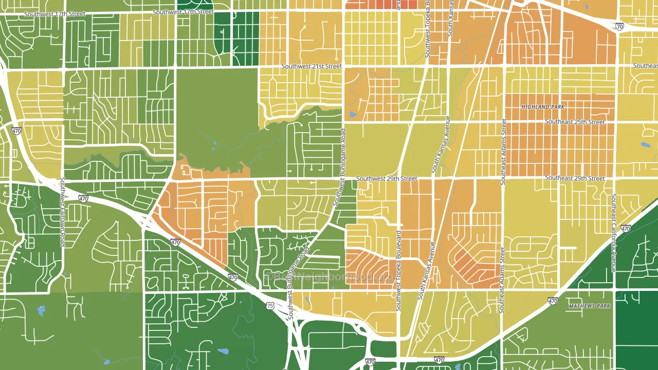 66611, KS block-group voter-turnout map