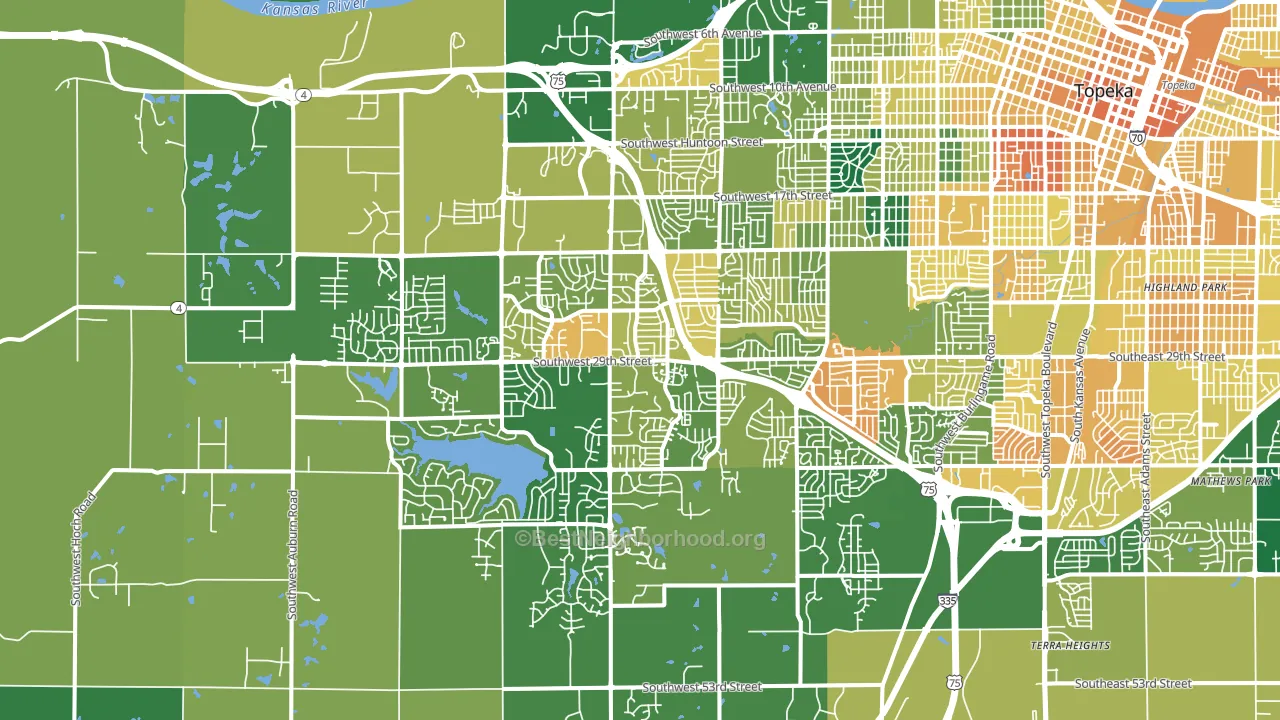 66614, KS block-group voter-turnout map