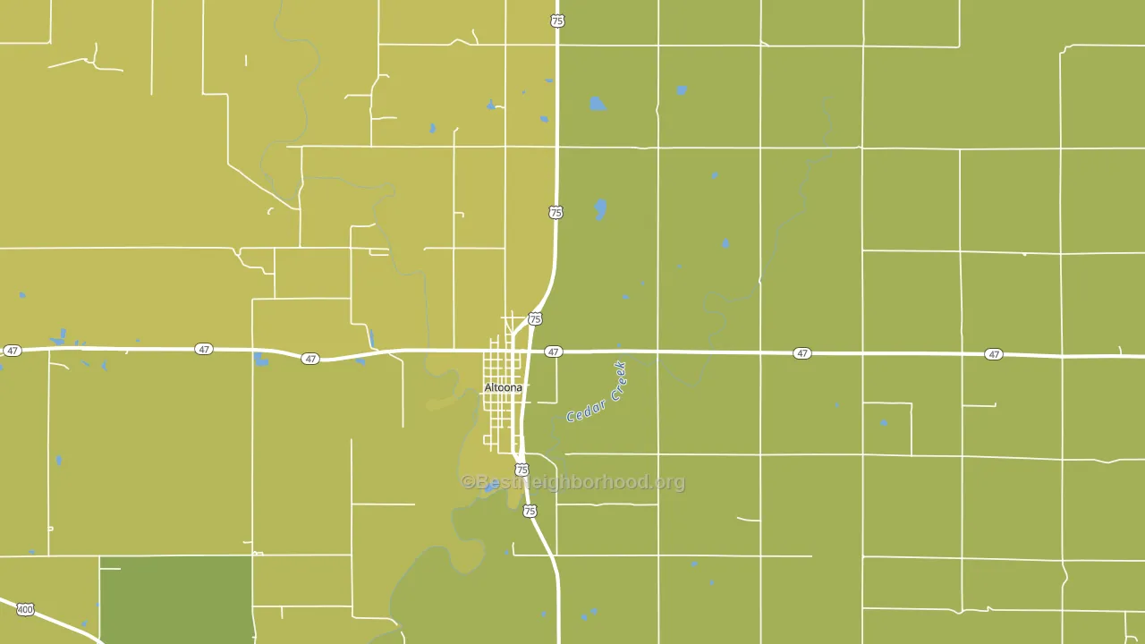 66710, KS block-group voter-turnout map