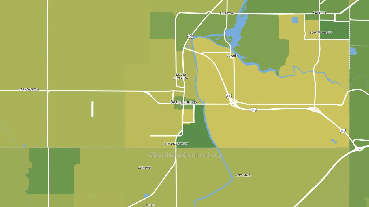 66713, KS block-group voter-turnout map
