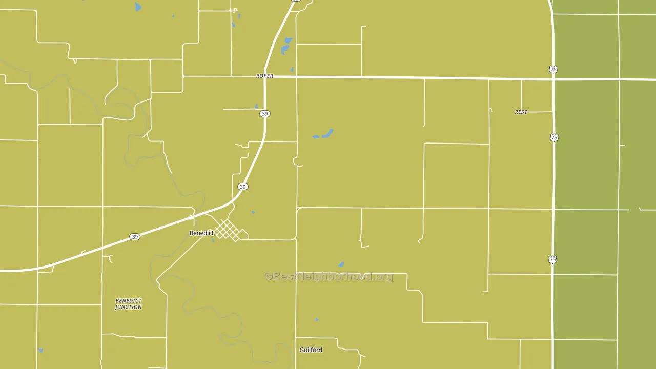 66714, KS block-group voter-turnout map