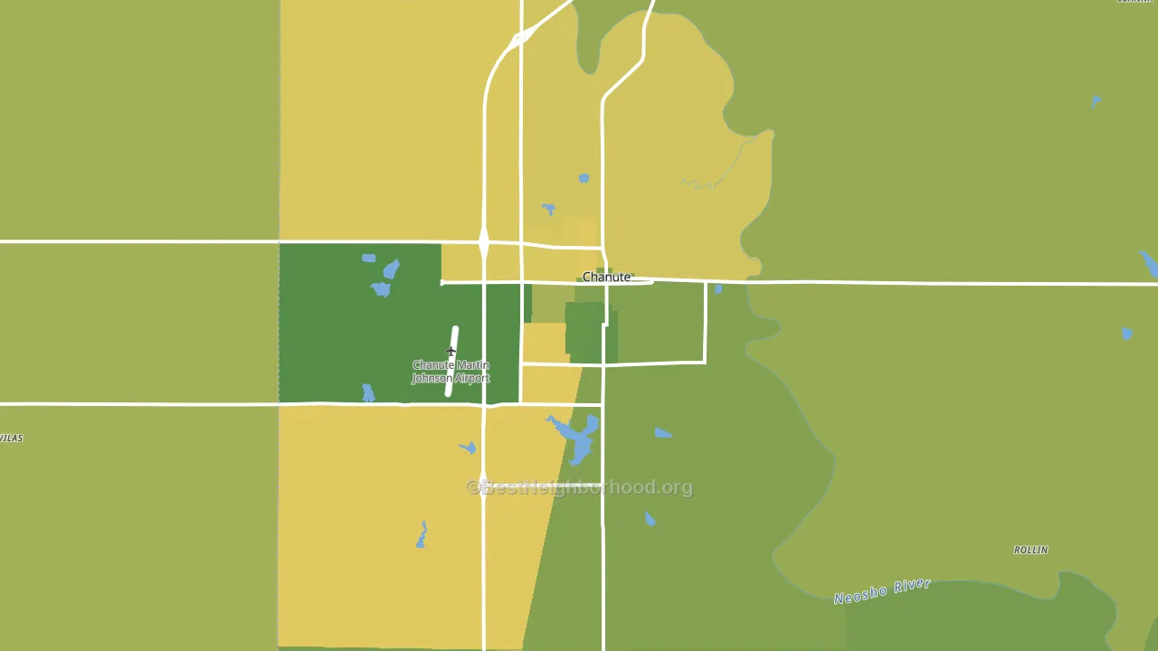 66720, KS block-group voter-turnout map