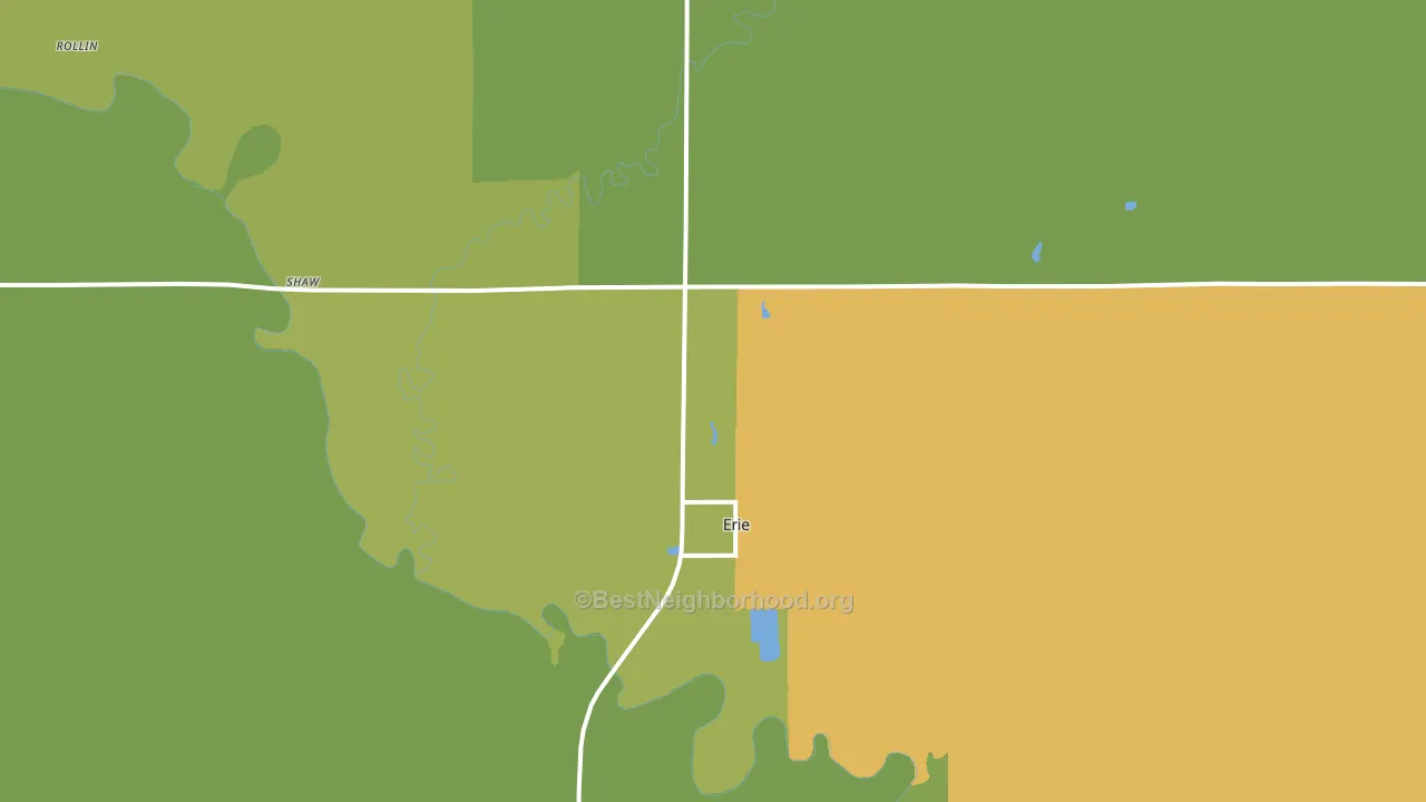 66733, KS block-group voter-turnout map
