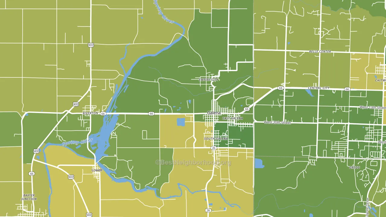66739, KS block-group voter-turnout map