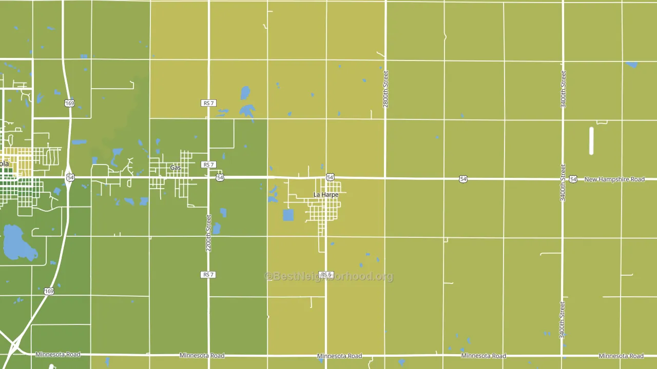 66751, KS block-group voter-turnout map