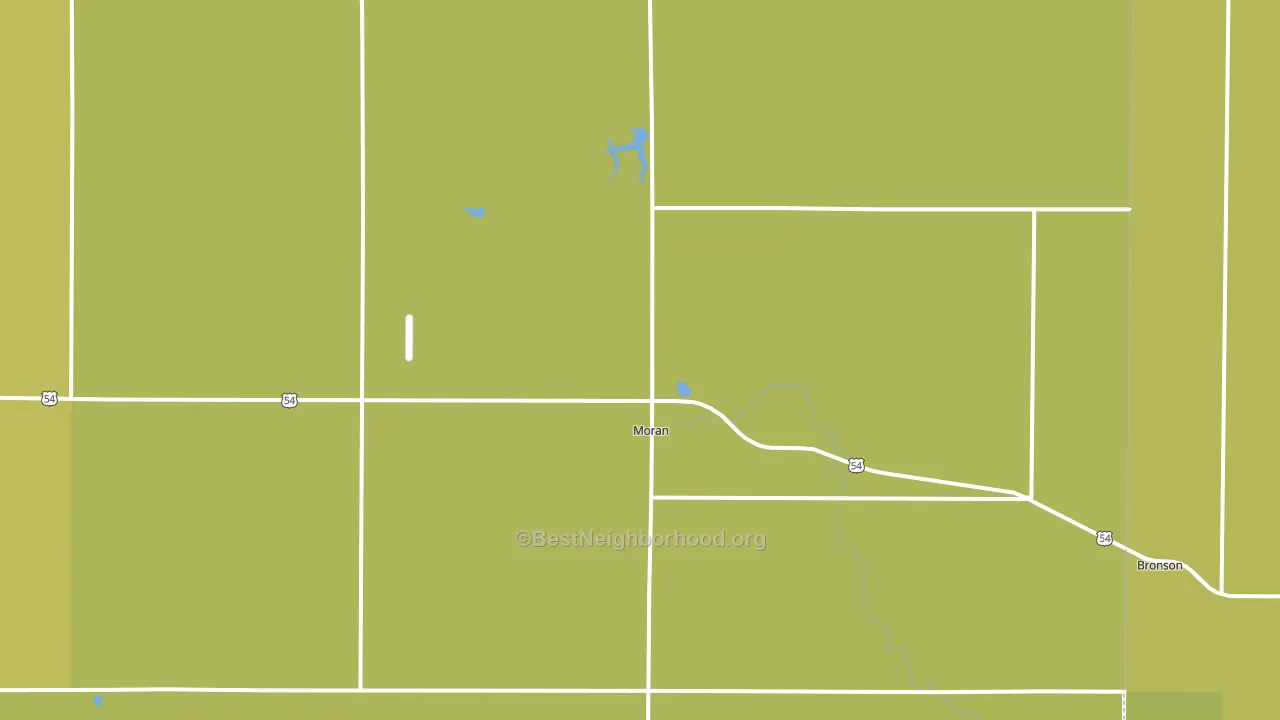 66755, KS block-group voter-turnout map