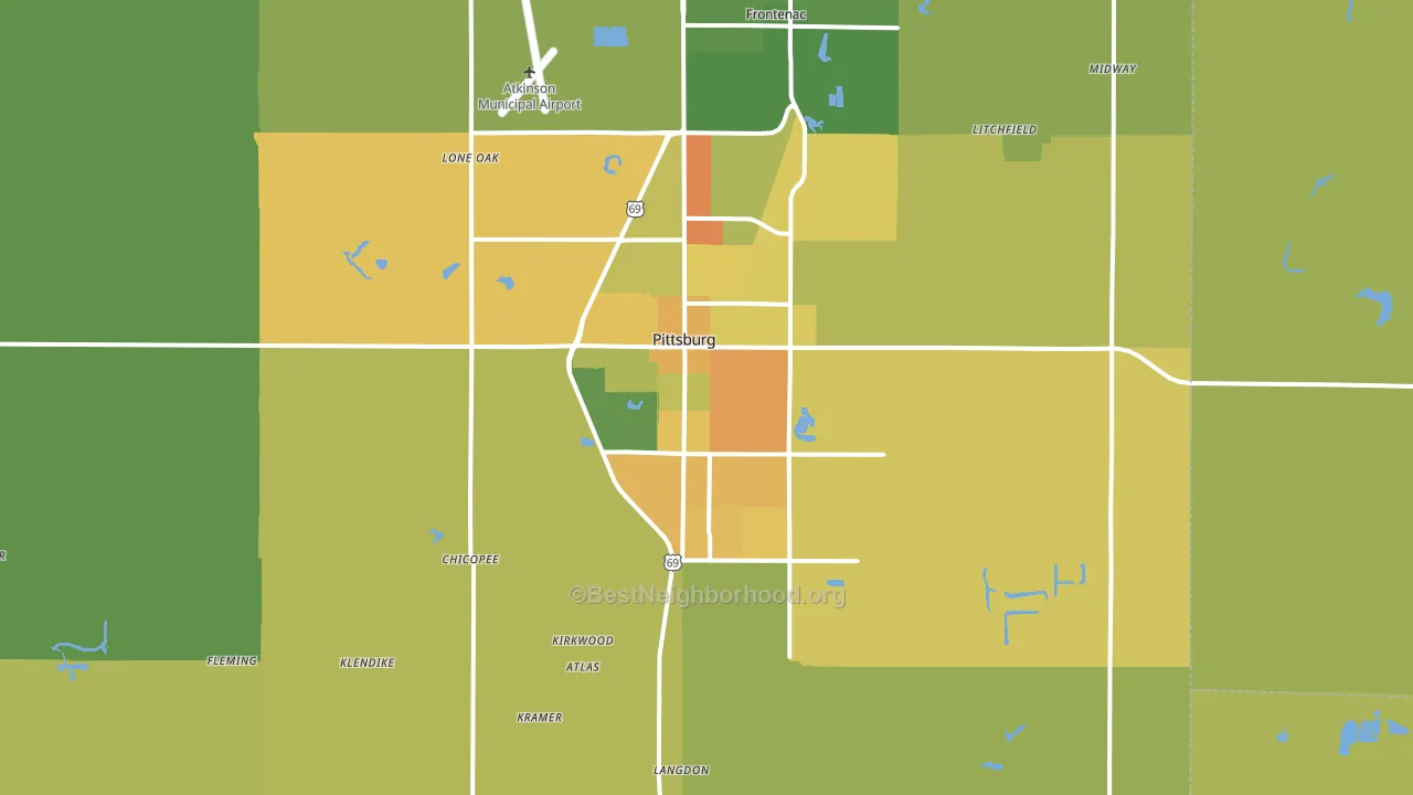 66762, KS block-group voter-turnout map