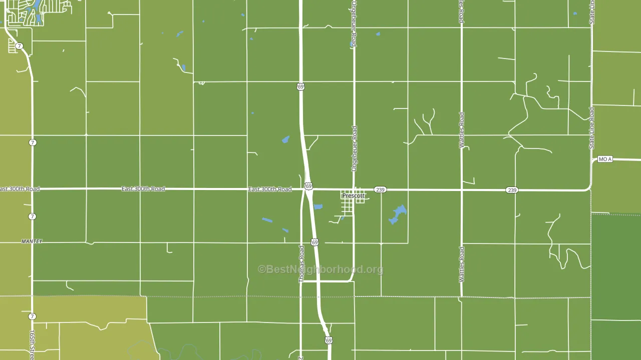 66767, KS block-group voter-turnout map