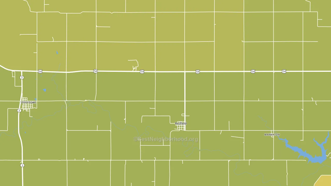 66769, KS block-group voter-turnout map