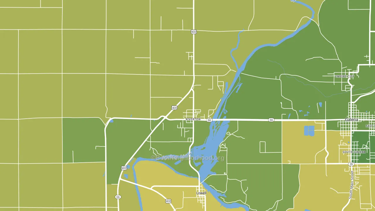 66770, KS block-group voter-turnout map