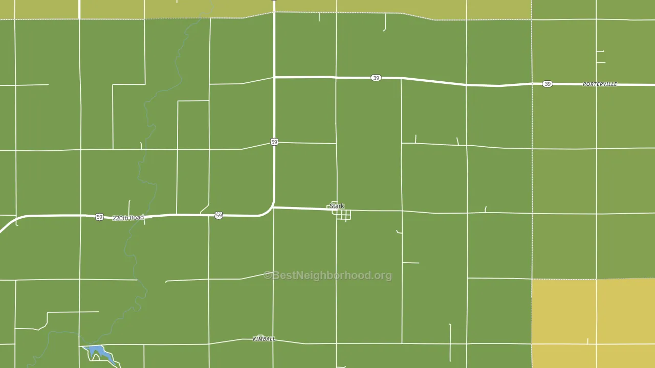 66775, KS block-group voter-turnout map