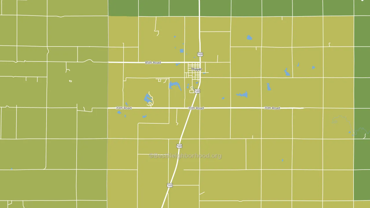 66776, KS block-group voter-turnout map