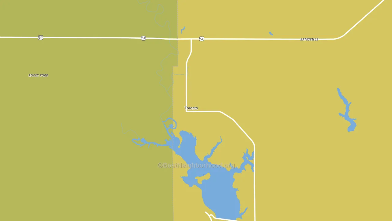 66777, KS block-group voter-turnout map
