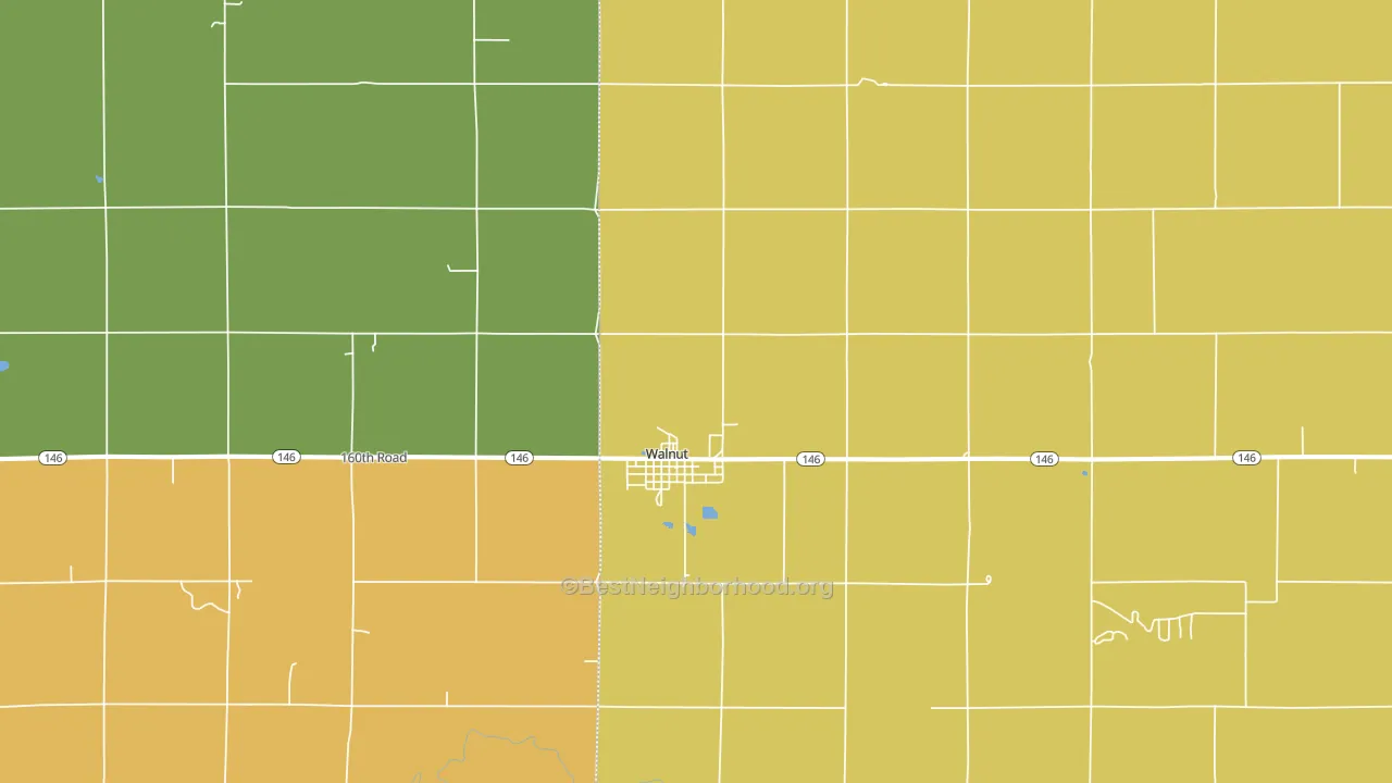 66780, KS block-group voter-turnout map