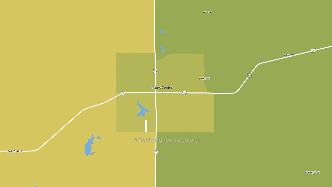 66783, KS block-group voter-turnout map