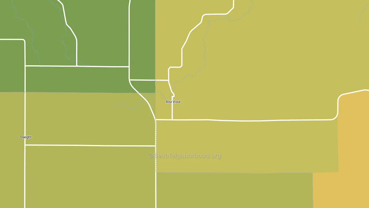 66834, KS block-group voter-turnout map