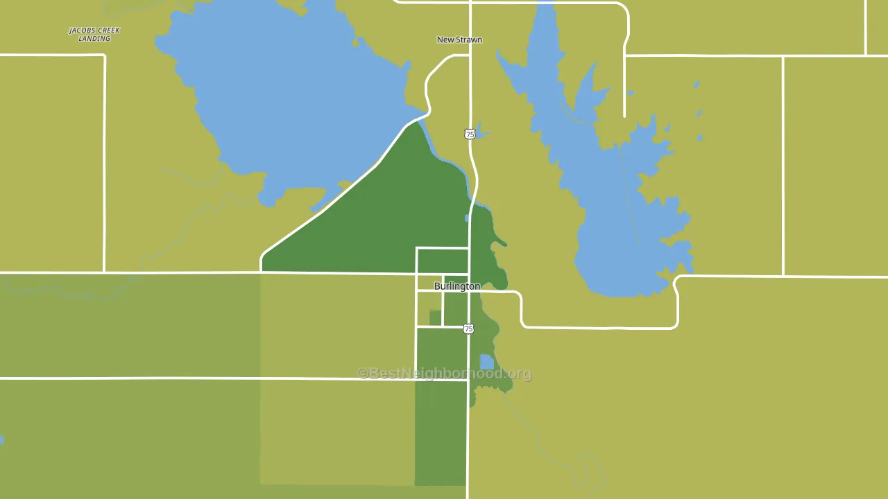66839, KS block-group voter-turnout map