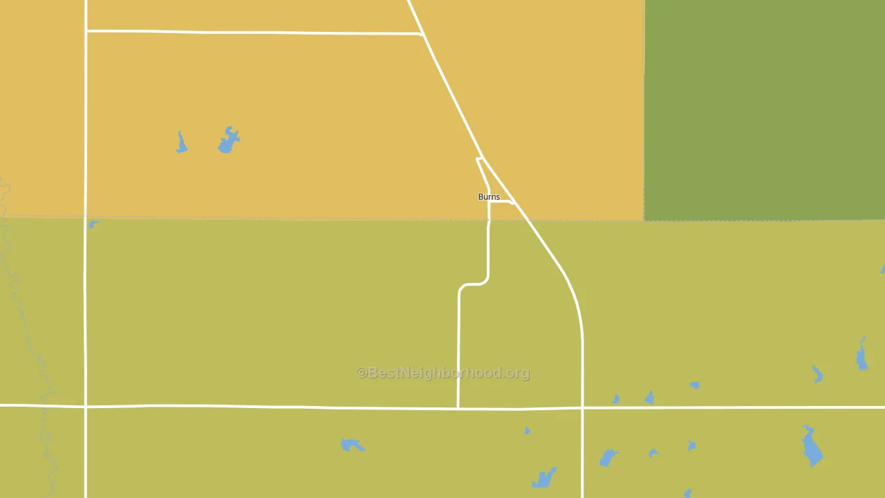 66840, KS block-group voter-turnout map