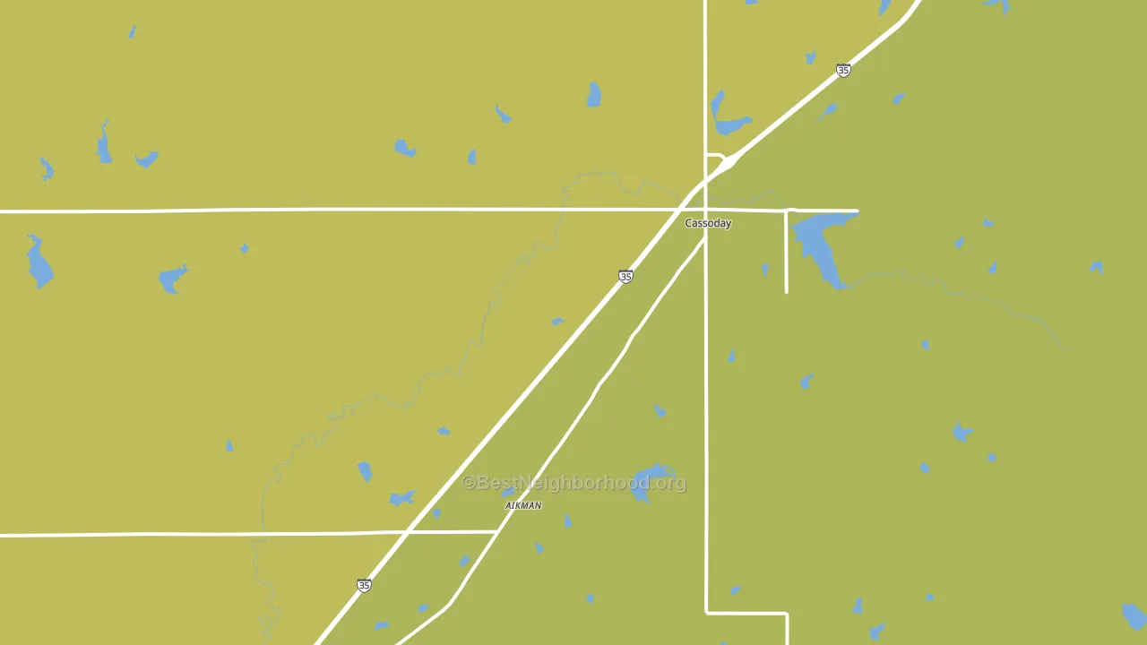 66842, KS block-group voter-turnout map