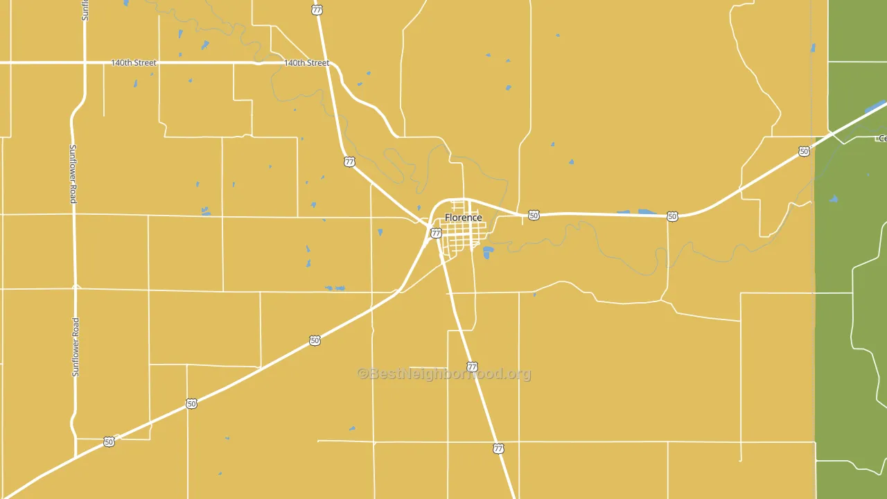 66851, KS block-group voter-turnout map