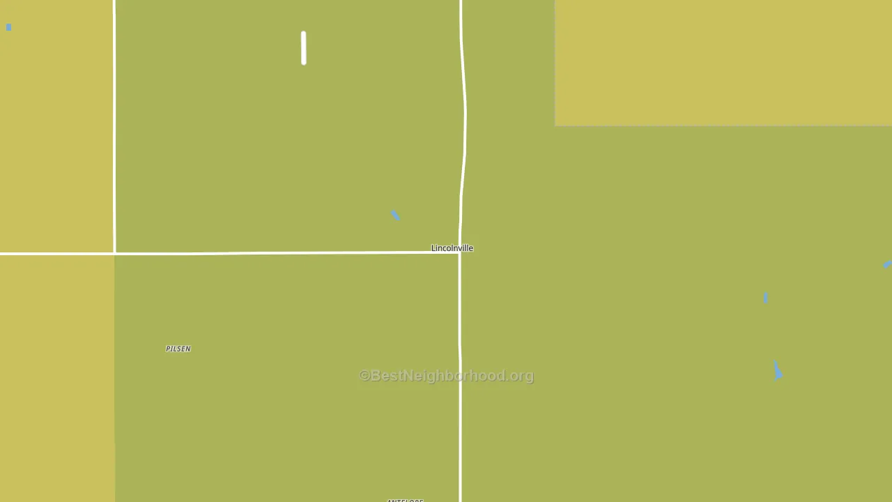 66858, KS block-group voter-turnout map