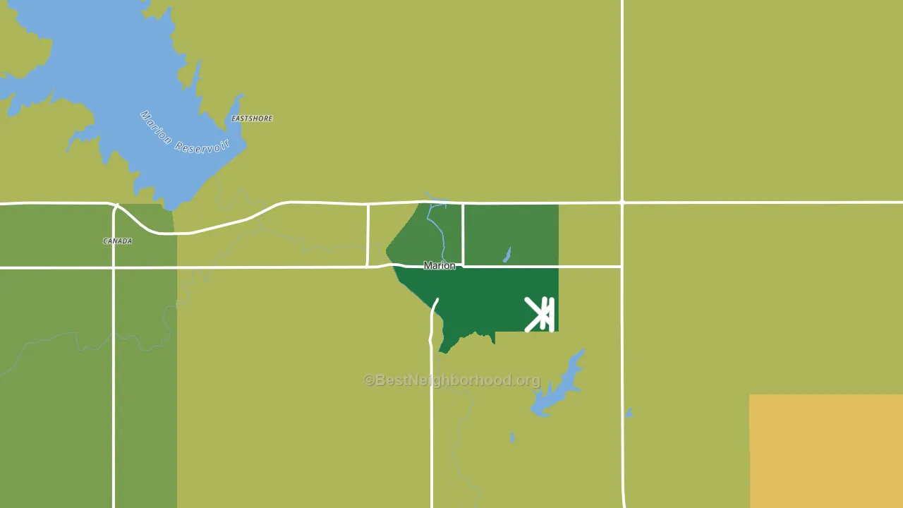 66861, KS block-group voter-turnout map