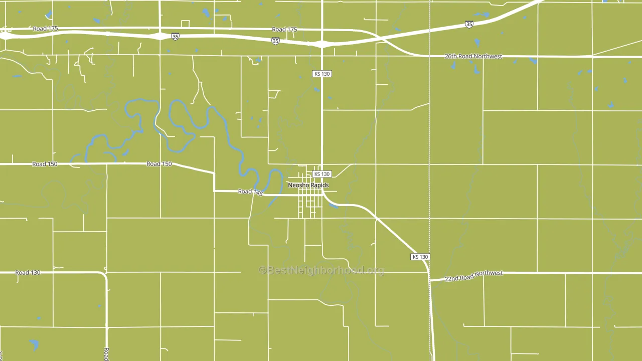 66864, KS block-group voter-turnout map
