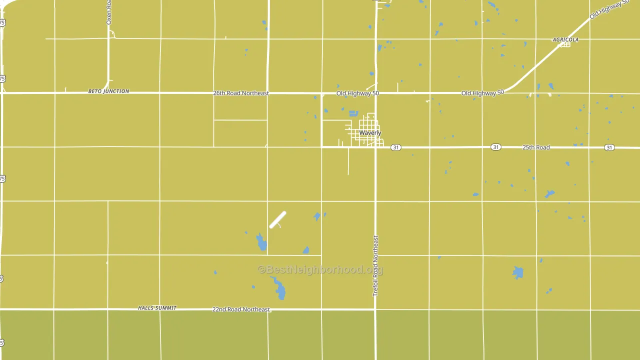 66871, KS block-group voter-turnout map