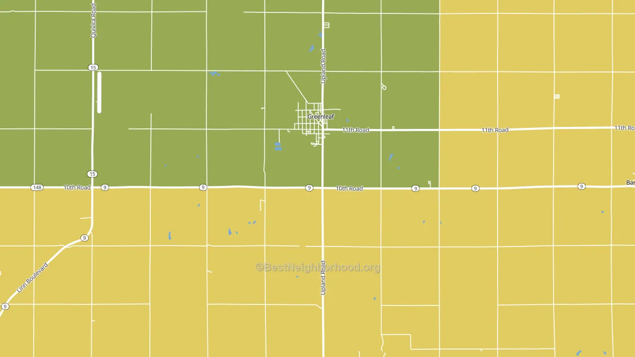 66943, KS block-group voter-turnout map