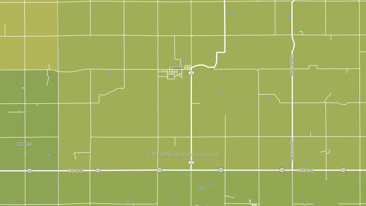 66944, KS block-group voter-turnout map
