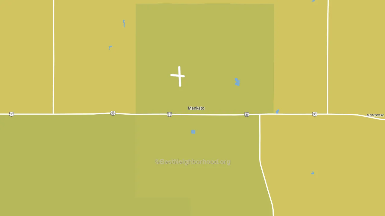 66956, KS block-group voter-turnout map