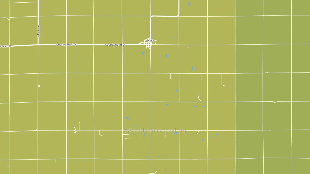 66960, KS block-group voter-turnout map
