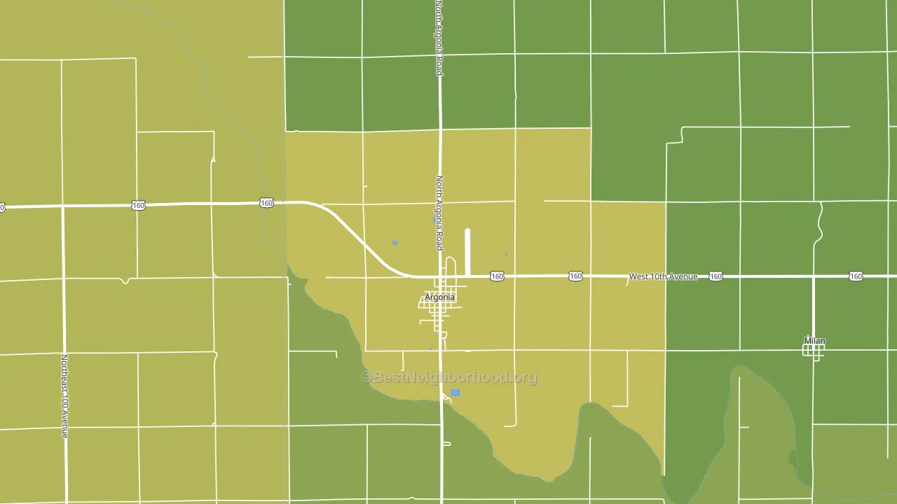 67004, KS block-group voter-turnout map