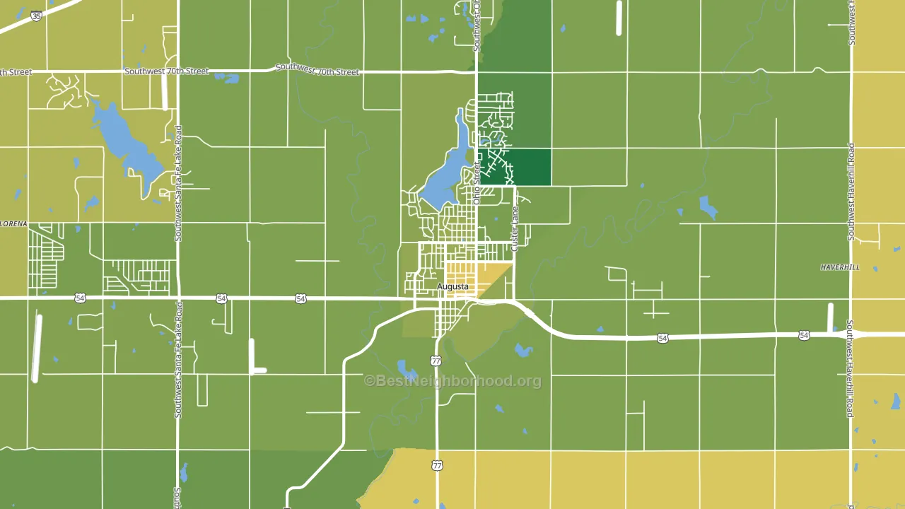 67010, KS block-group voter-turnout map