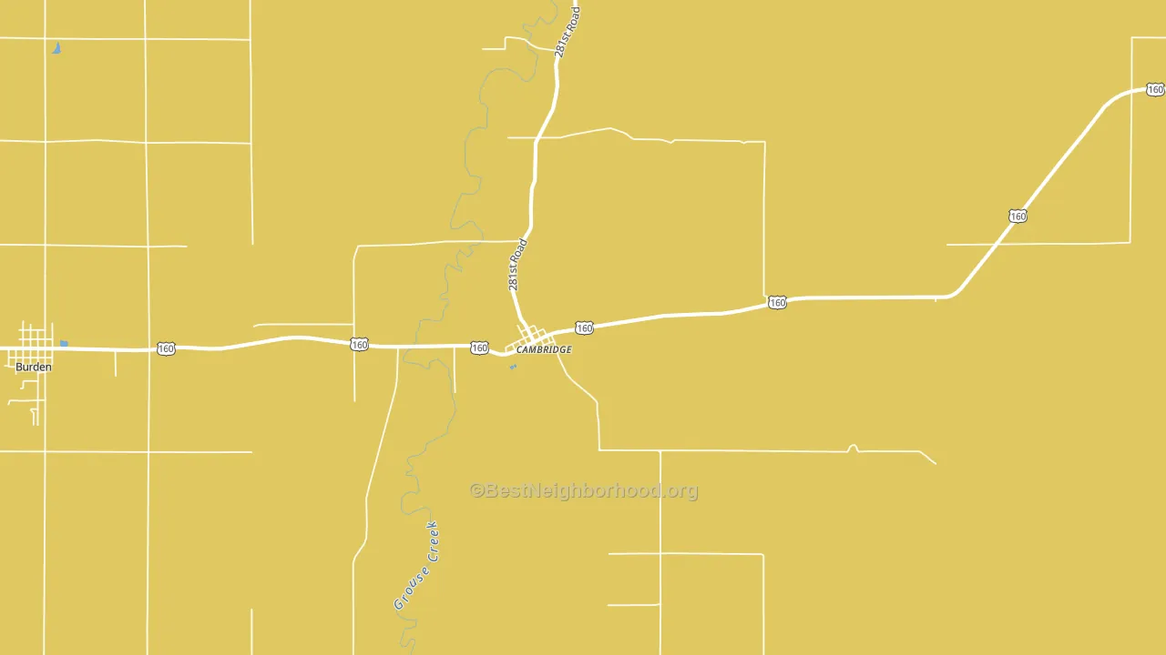 67023, KS block-group voter-turnout map