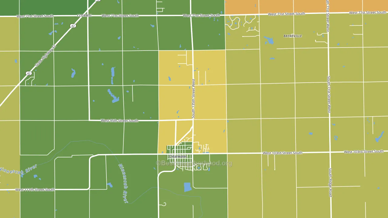 67026, KS block-group voter-turnout map