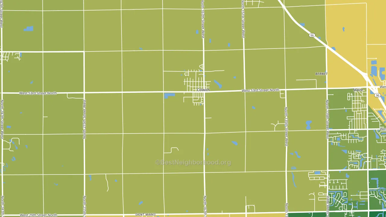 67030, KS block-group voter-turnout map