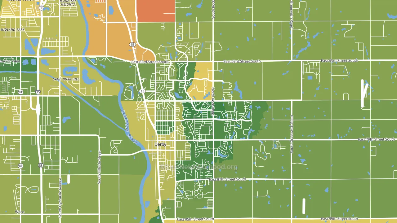 67037, KS block-group voter-turnout map