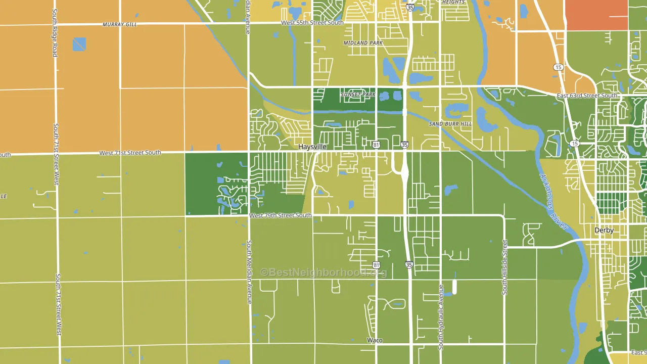 67060, KS block-group voter-turnout map