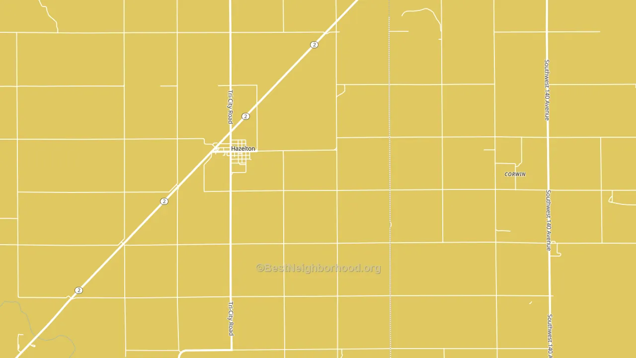 67061, KS block-group voter-turnout map