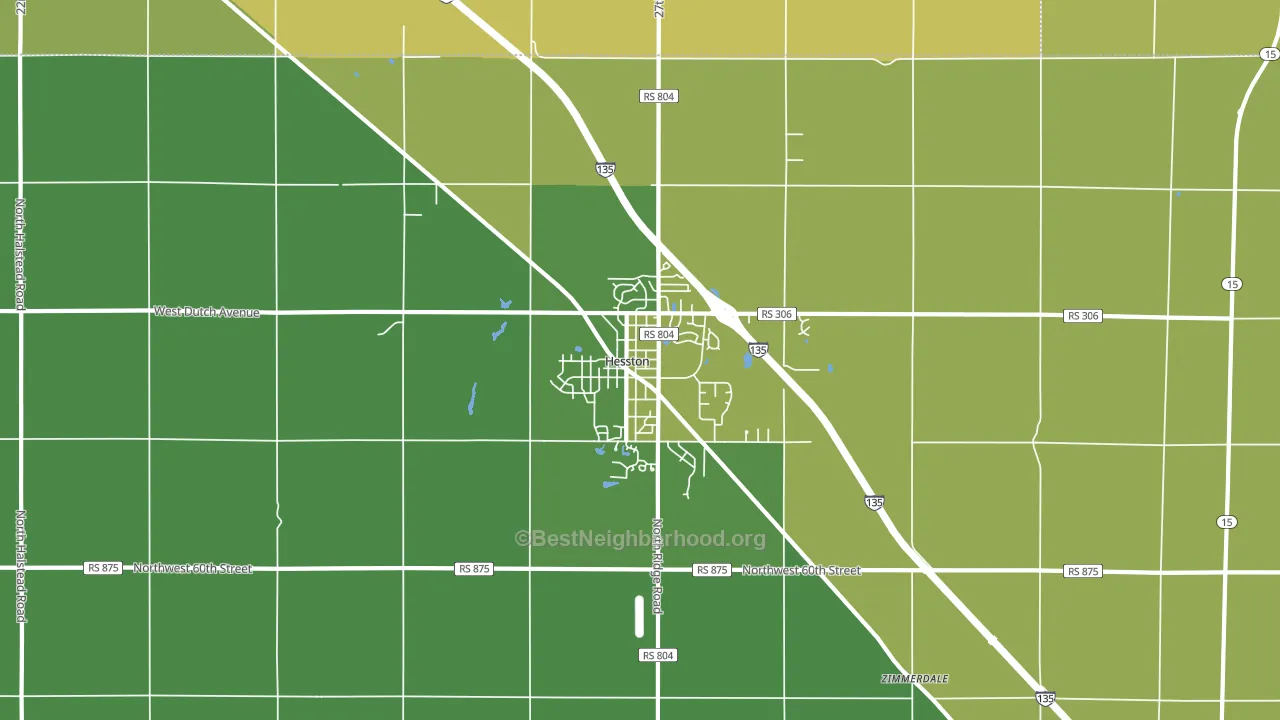 67062, KS block-group voter-turnout map