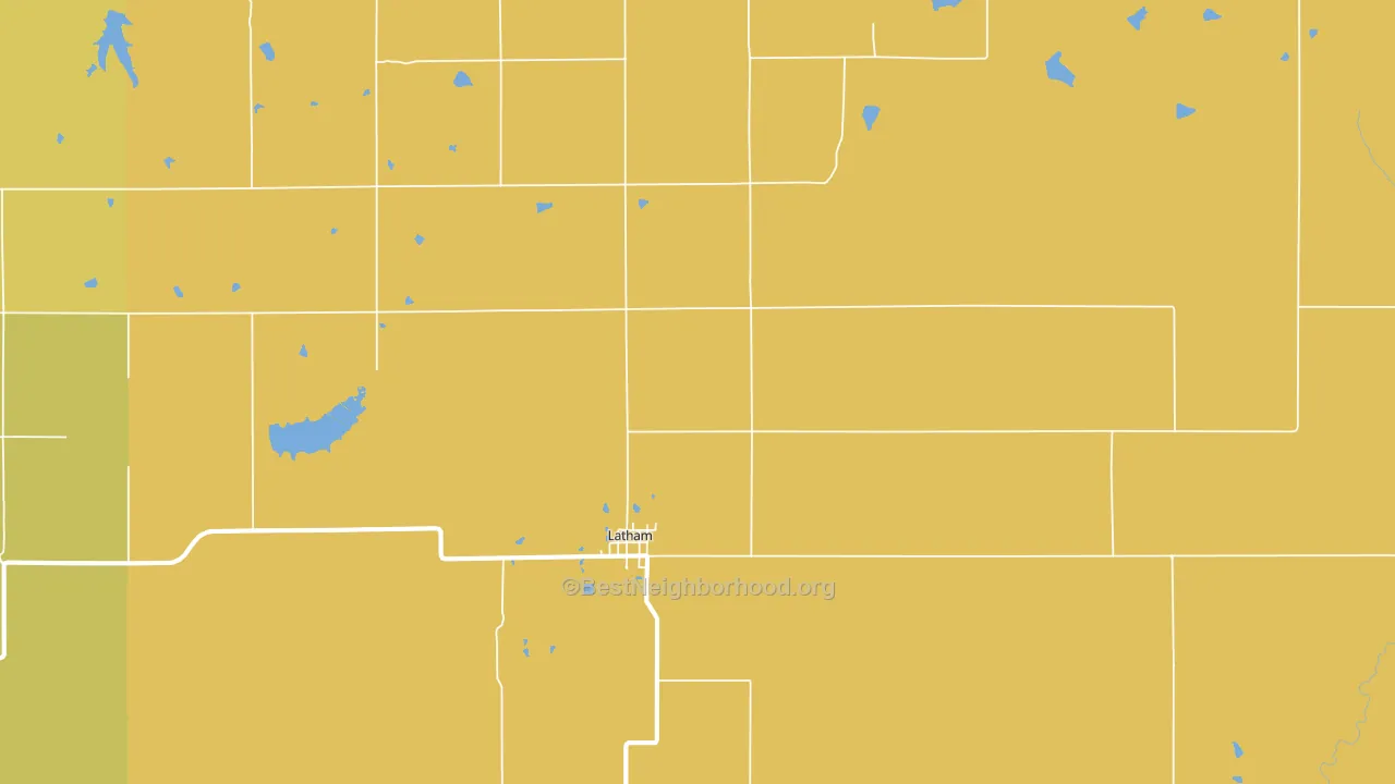 67072, KS block-group voter-turnout map