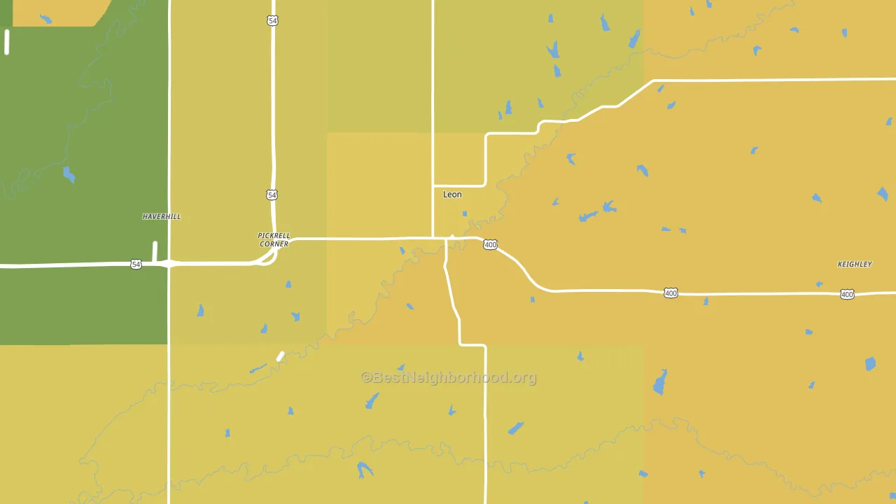 67074, KS block-group voter-turnout map