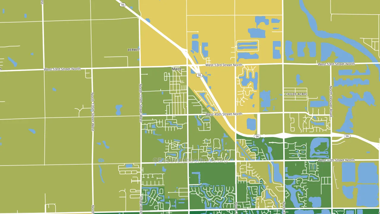 67101, KS block-group voter-turnout map
